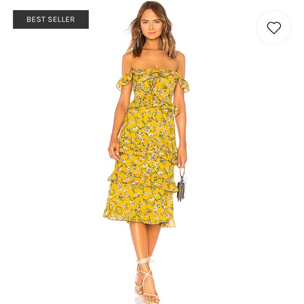 Tularosa Lily Dress in Yellow